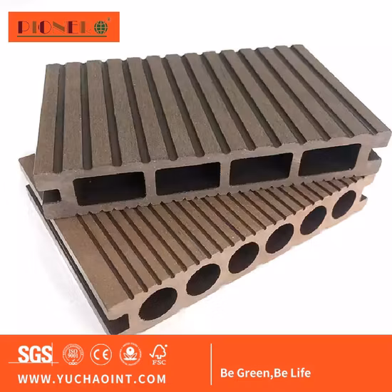Tarimas de WPC sólidas de alta resistencia con resistencia al agua, a los rayos UV, etc.