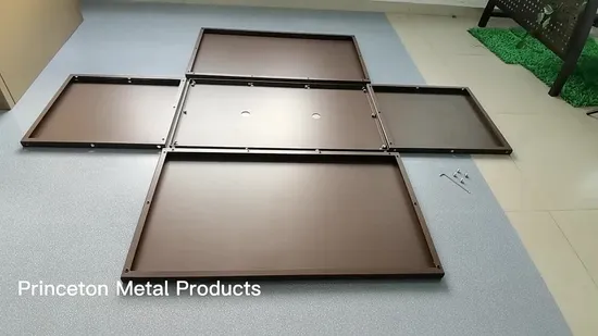 Jardinera de aluminio con recubrimiento de polvo de metal DIY de diseño moderno